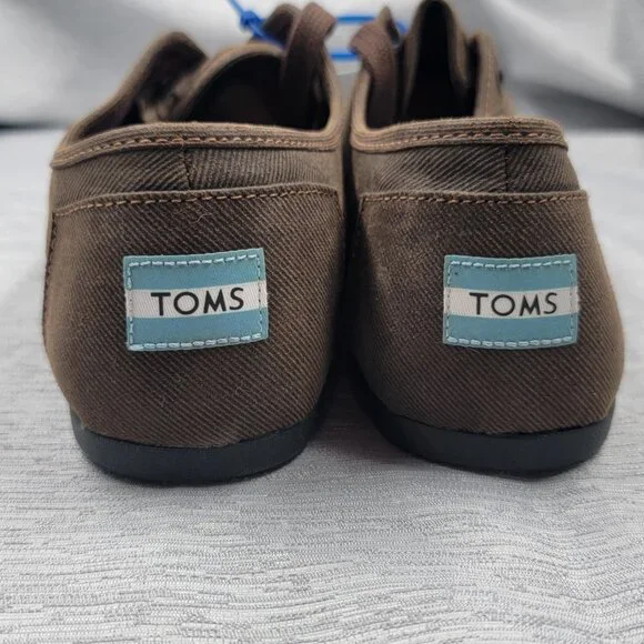 Toms - Men’s Brown Waxed Twill Cordones - Picture 4 of 11